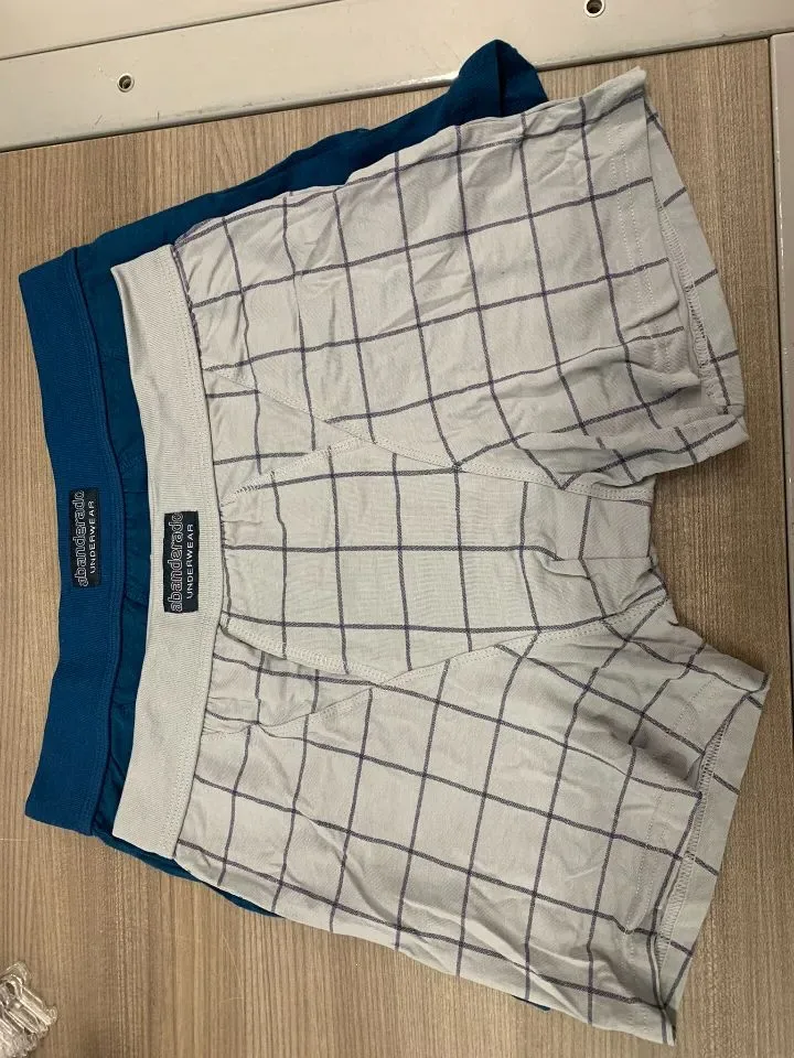 Abanderado Boxers heren met opening: Duopack, Blauw / grijs ( ABA.1 )