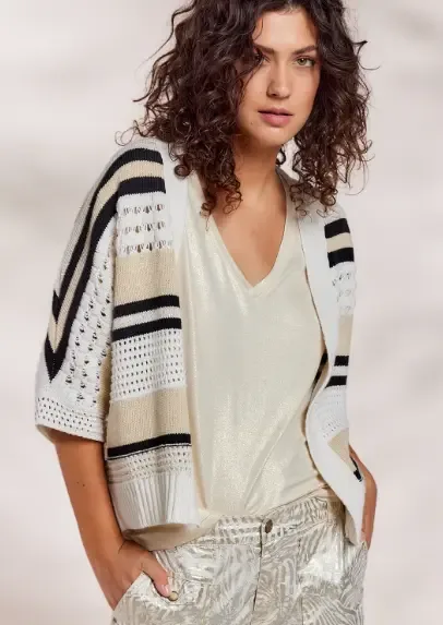 Summum Cargidan Grof gebreid: Ecru / beige tinten ( SUM.71 )