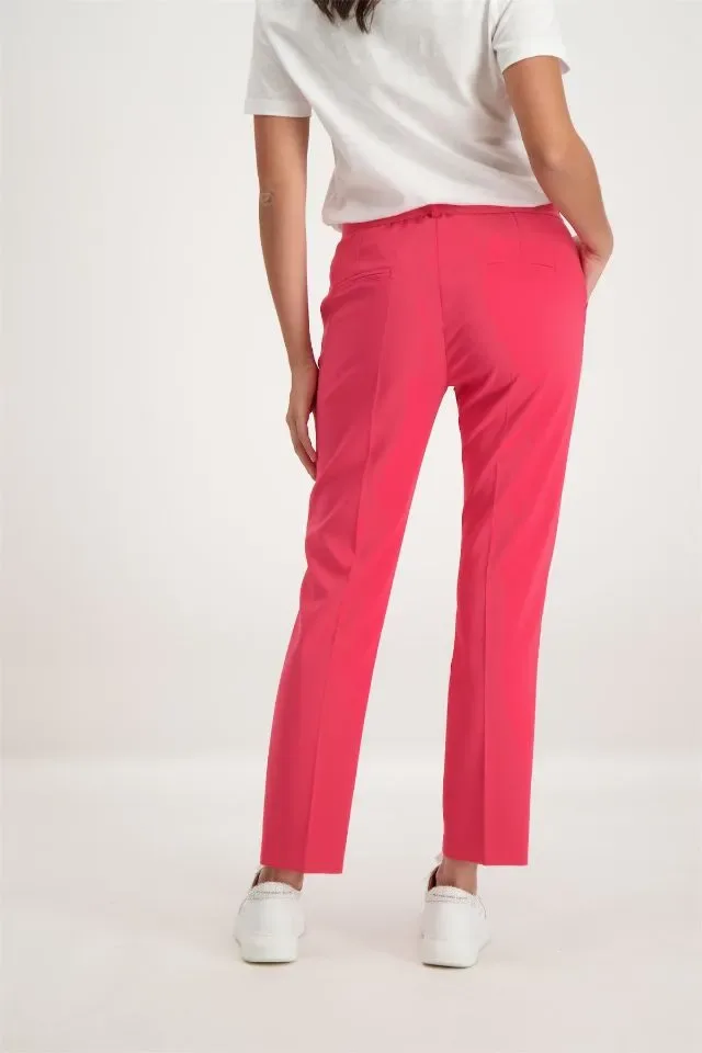Signe Nature Broek: FUSHIA, wijd model, elastiek in de lenden ( Signe.1228 )