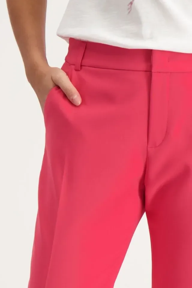 Signe Nature Broek: FUSHIA, wijd model, elastiek in de lenden ( Signe.1228 )