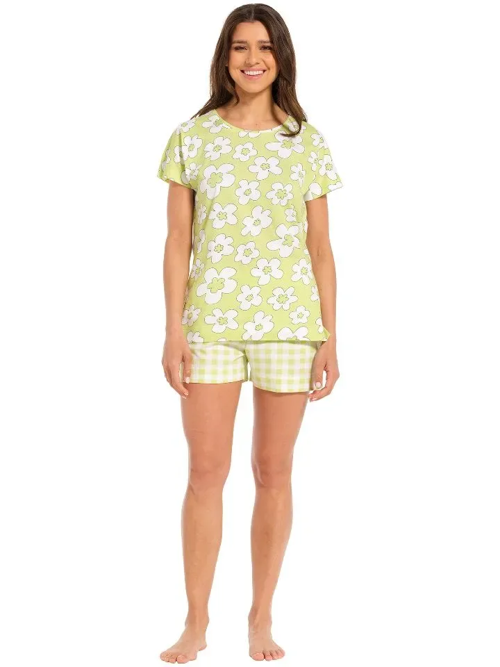 Rebelle by pastunette pyjama dames: Korte mouw / short, gebloemd ( PAS.19 )
