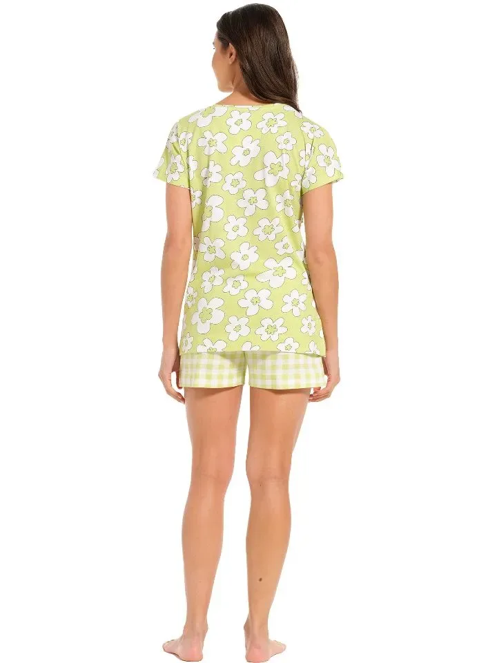 Rebelle by pastunette pyjama dames: Korte mouw / short, gebloemd ( PAS.19 )