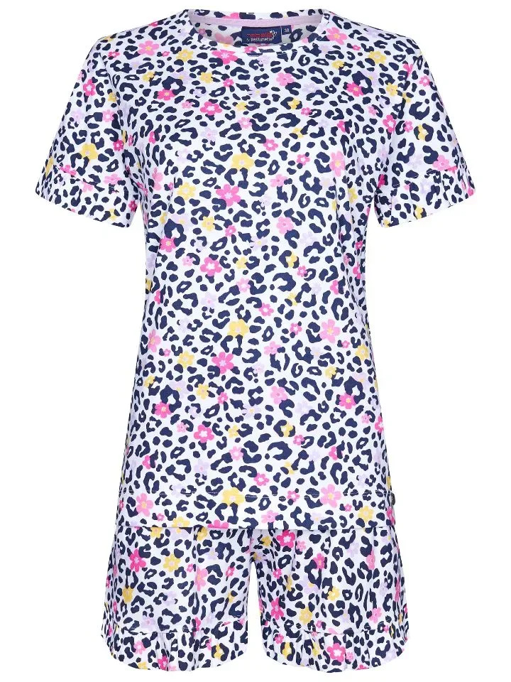 Rebelle Pastunette meisjes pyjama: Geprint, korte mouw ( PAS.21 )