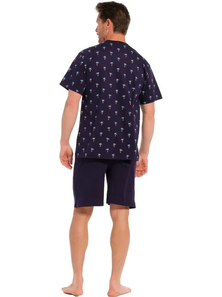 Pastunette heren pyjama: Korte mouw / Short, 100% Katoen ( pas.23 )