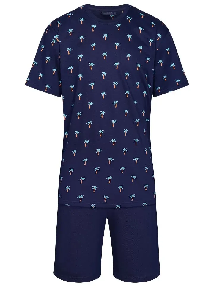 Pastunette heren pyjama: Korte mouw / Short, 100% Katoen ( pas.23 )