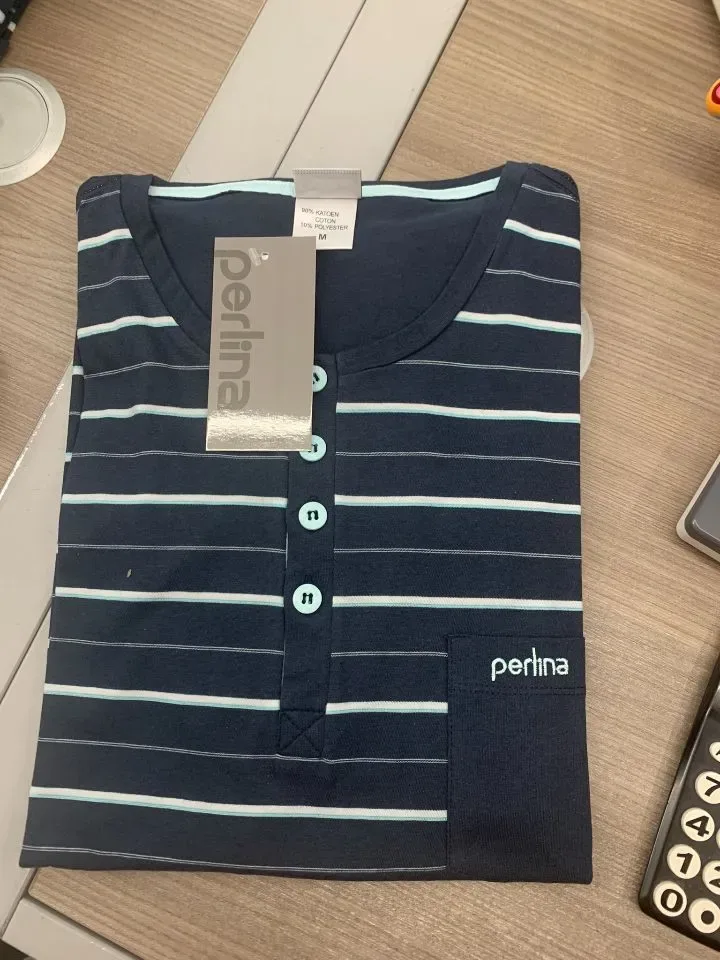 Perlina Pyjama Heren: Korte mouw / Short ( LINA.42 )