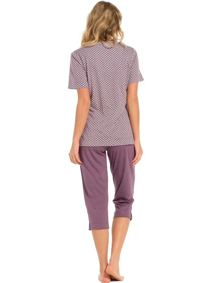 Pastunette Deluxe Dames pyjama: Dark Purple, Tencel kwaliteit ( PAS.24 )