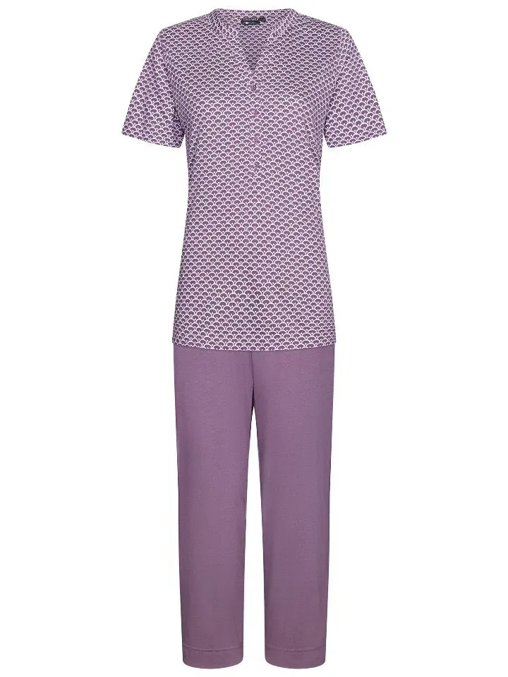 Pastunette Deluxe Dames pyjama: Dark Purple, Tencel kwaliteit ( PAS.24 )