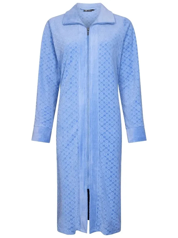 Pastunette Kamerjas Dames: met rits, blauw ( PAS.29 )