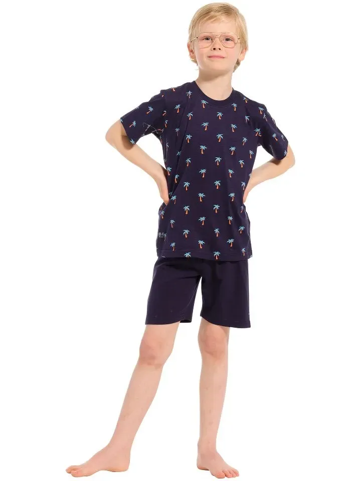 Pastenutte Pyjama Jongens: Palmbomen, Korte mouw / short ( PAS.28 )