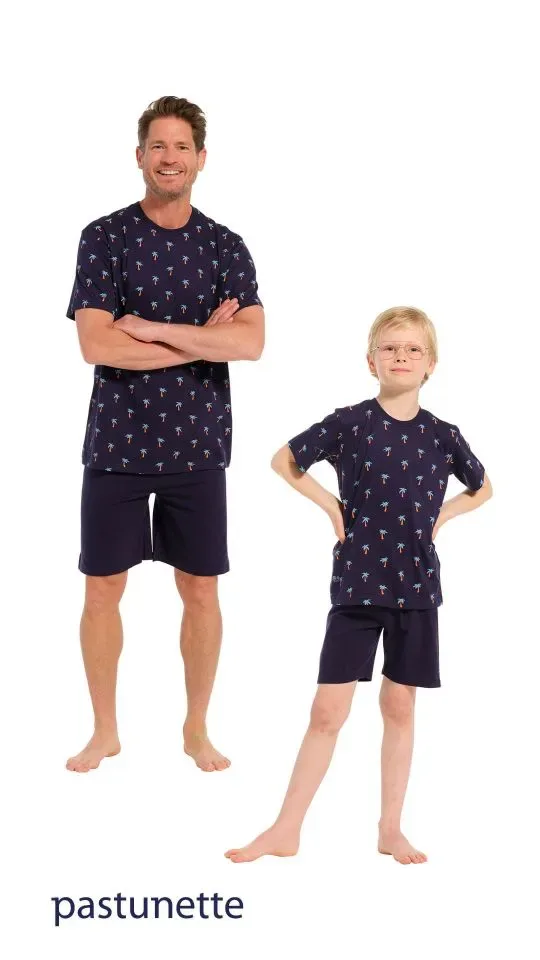 Pastenutte Pyjama Jongens: Palmbomen, Korte mouw / short ( PAS.28 )