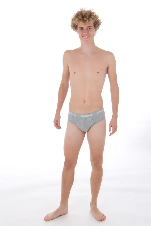 Perlina heren slip: Basismodel, Grijs ( LINA.43 )