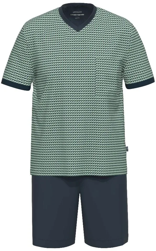 Ammann Heren pyjama: Korte mouw, Tot 5XL ( AMM.607 )