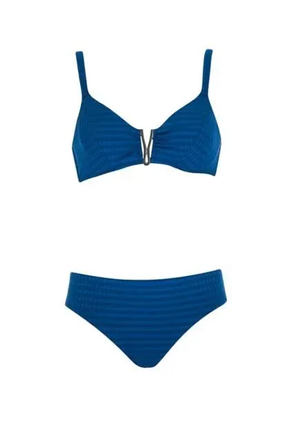 Sunflair bikini: blauw, zeer mooi aan de hals, met beugel ( SUNF.70 )