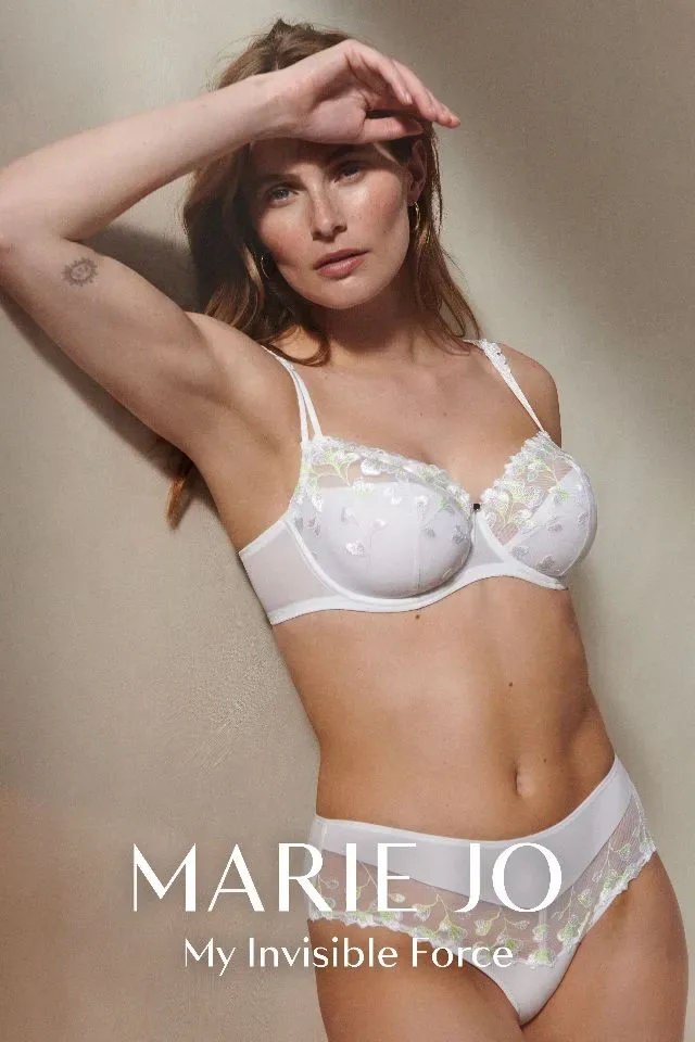 Marie Jo Leda: Wit, Half Padded, europese Maten ( MJO.125 )