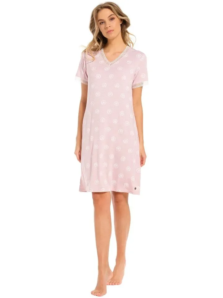 Pastunette Nachthemd Dames: Korte mouw, Tencel ( PAS.30 )