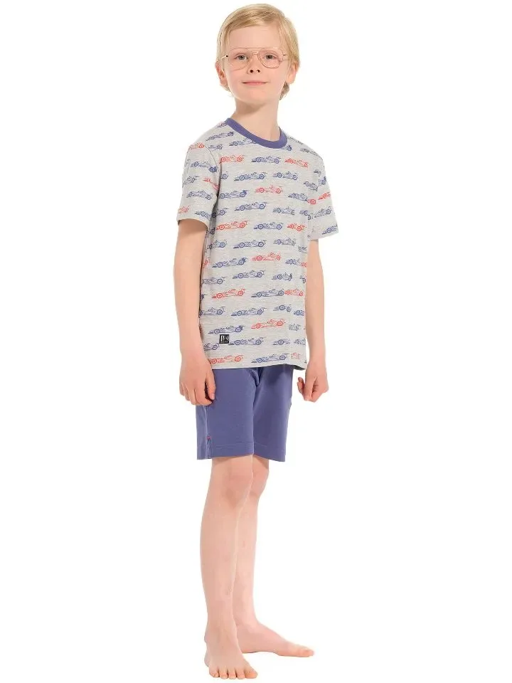 Pastunette jongens pyjama: racewagens motief ( PAS.32