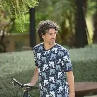 Ringella Heren Pyjama: Koersfietsen, blauw ( RIN.489 )