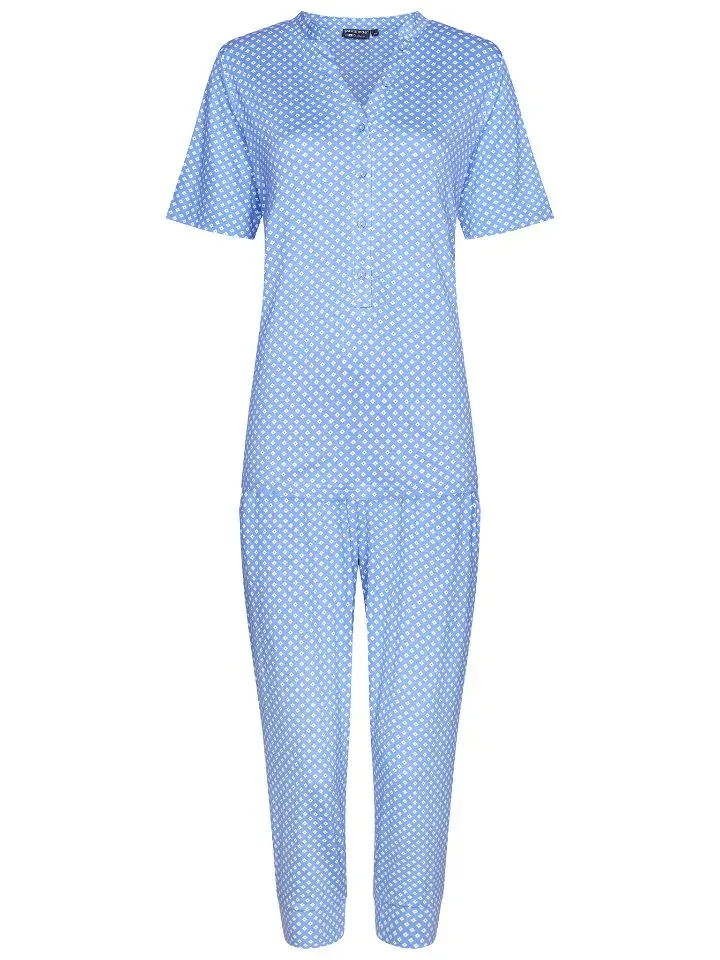 Pastunette Deluxe Pyjama Dames: Korte mouw, 3/4 broek ( PAS.34 )