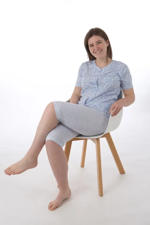Perlina Dames pyjama: FAE, Doorknoop model ( lina.53 )