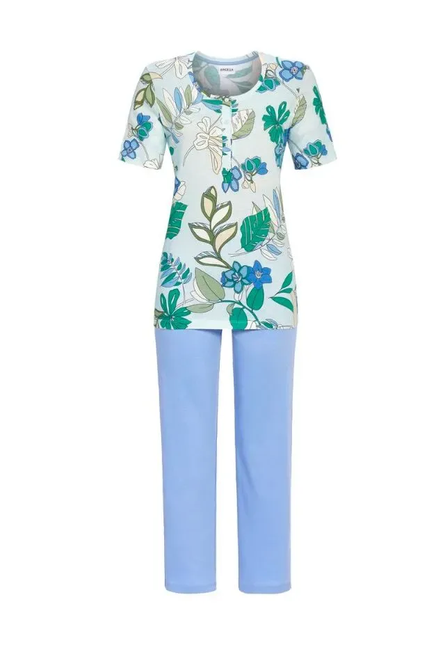 Ringella Pyjama dames: Korte mouw / 3-4 broek, Tencel ( RIN.501 )
