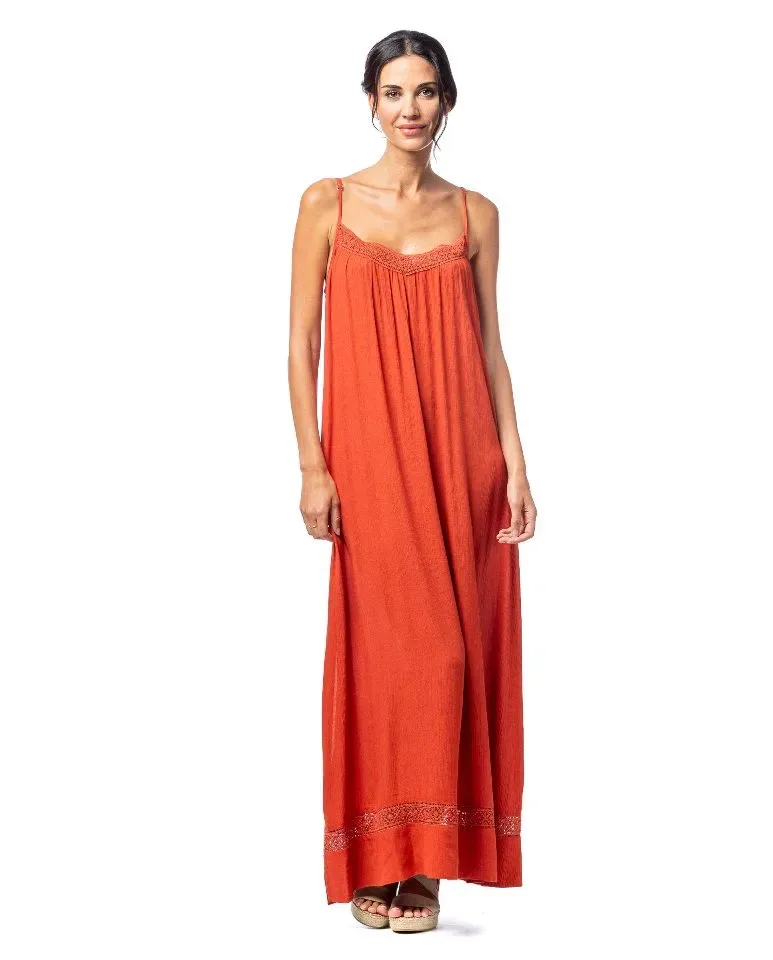 Egatex strandkleed: met bretellen, lang model ( EGA.415 )