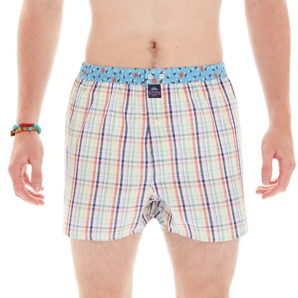 MC Alson Boxershort Heren: Carree, los model, ingewerkte slip ( MCA.30 )