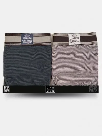 Janira Heren Slip: Nautik, Gestreept, duopack ( Jan.252 )