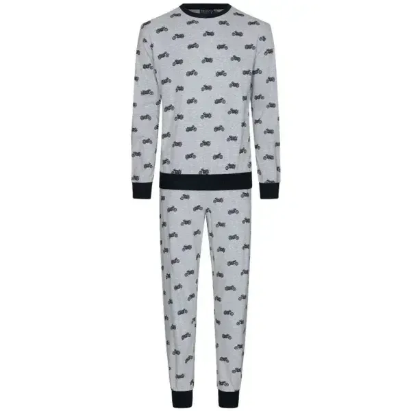 Pastunette Jongens Pyjama: Moto's, Grijs ( PAS.38 )