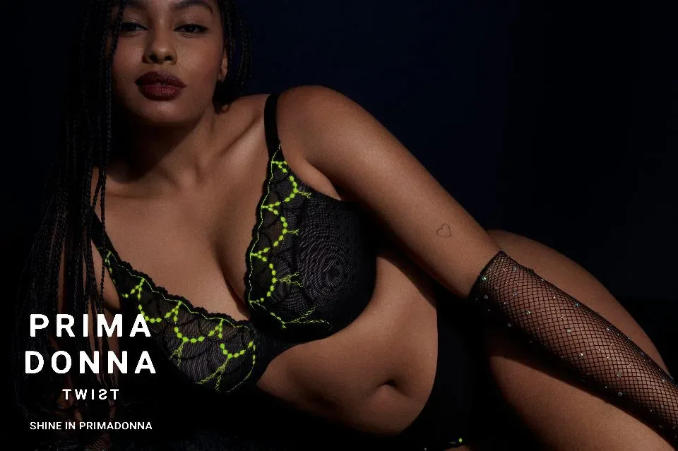 Prima donna Twist BH: Tepito, Half Padded, Dark Glow, Europese Maten ( PDO.268 )