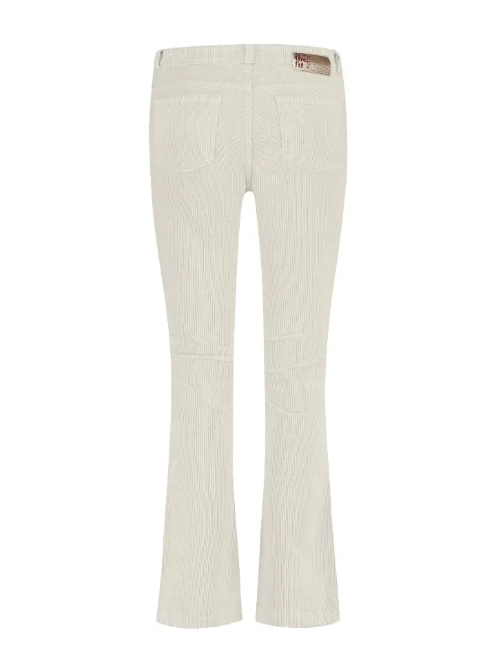 Para Mi Dames broek: Jade, Vintage Corduroy, Off White, ( Ribfluweel ) ( PARA.329 )