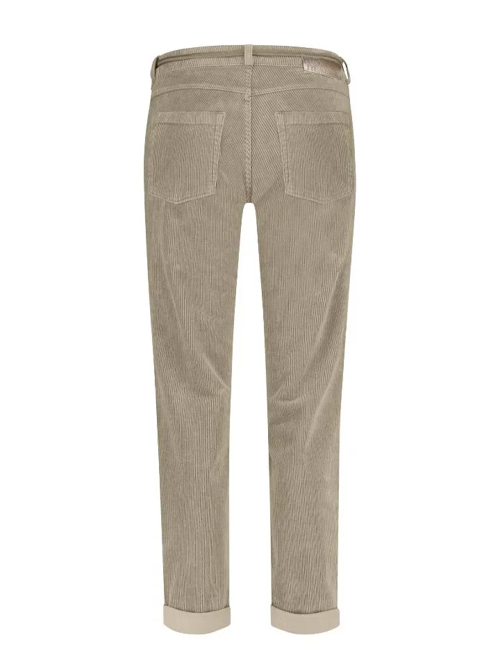 Para Mi Dames broek: Bobby, Vintage Corduroy, Beige Marble, ( Ribfluweel ) ( PARA.330 )