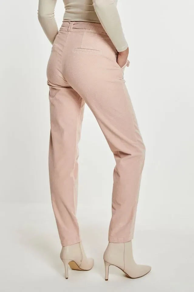 Para Mi Dames broek: Cate, Ribcord, old Pink ( fijn ribflwueel ) ( PARA.332 )