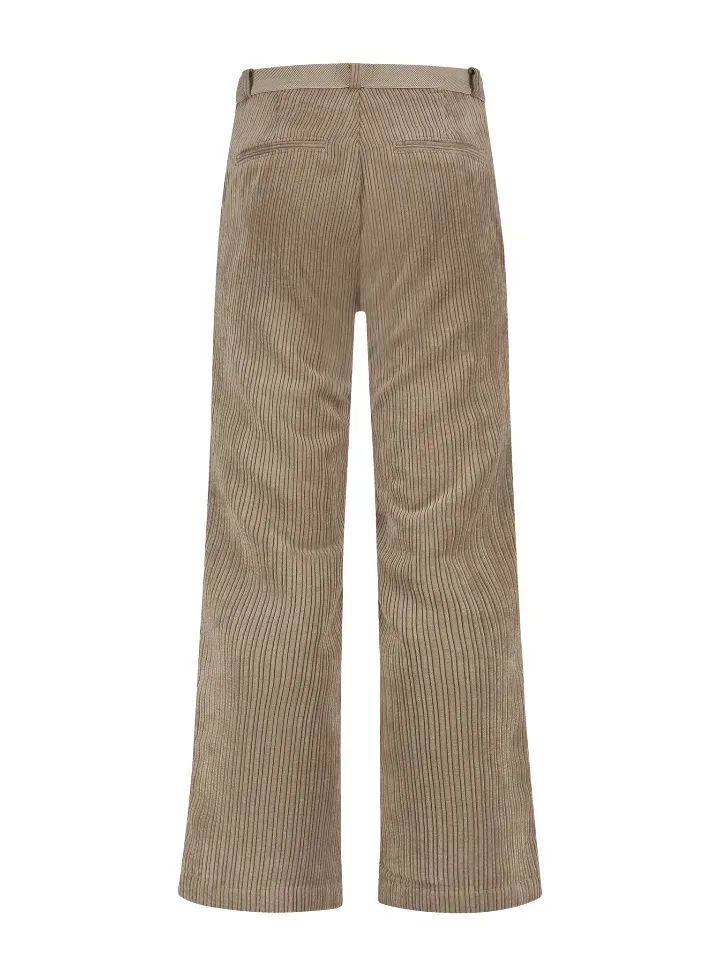 Para Mi Broek: Mira, elastic ribcord, beige marble ( PARA.333 )