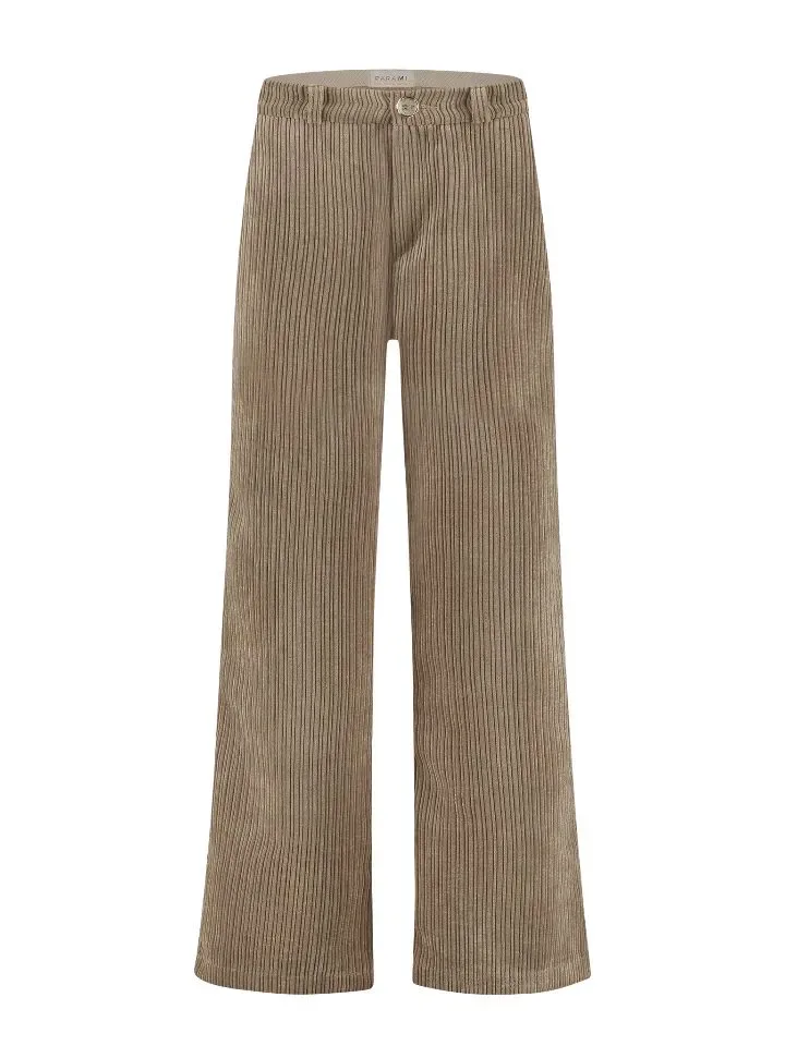 Para Mi Broek: Mira, elastic ribcord, beige marble ( PARA.333 )