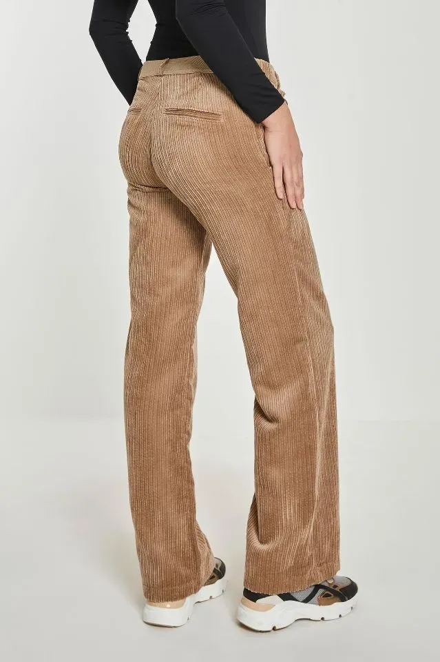 Para Mi Broek: Mira, elastic ribcord, beige marble ( PARA.333 )