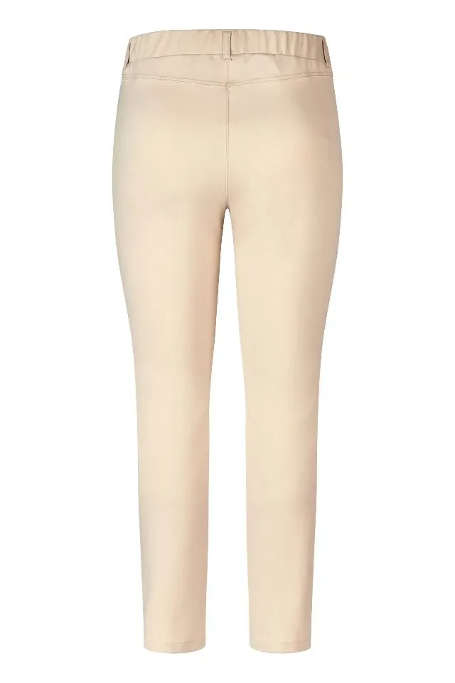 KJ Brand Broek Jenny: Beige, Elastiek in de lenden ( BRA.318 )