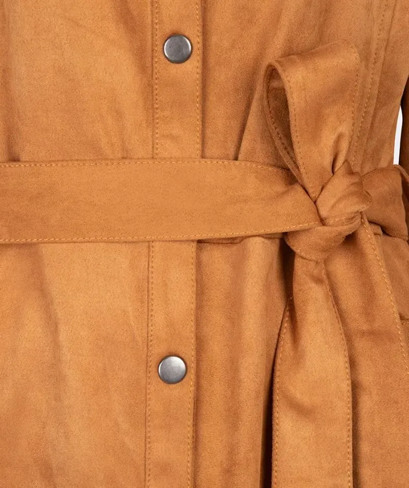 Esqualo Kleed Suede: Camel kleur ( ESQ.278 )