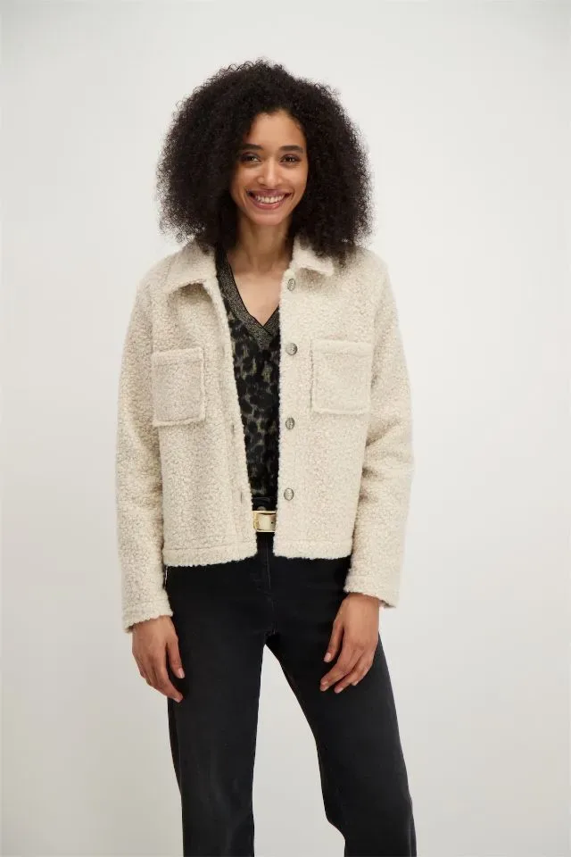 Signe Nature Vest: Teddy, Ecru (Signe.1264 )