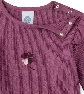 Sanetta Pyjama Meisjes: Paars, Klaver, ( SAN.128 )