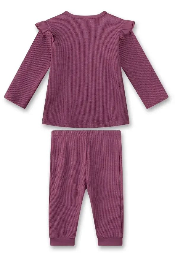 Sanetta Pyjama Meisjes: Paars, Klaver, ( SAN.128 )