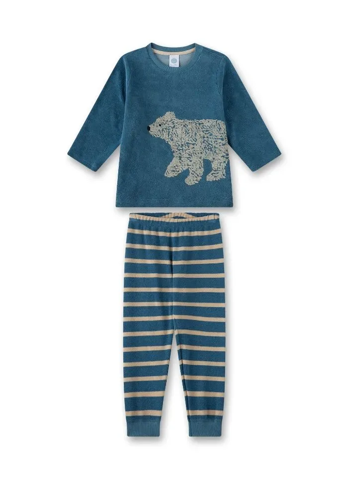 Sanetta Pyjama Jongens: ijsbeer, Badstof ( SAN.133 )