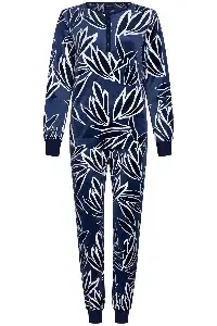 Pastunette Pyjama dames: Velours, blauw ( pas.43 )