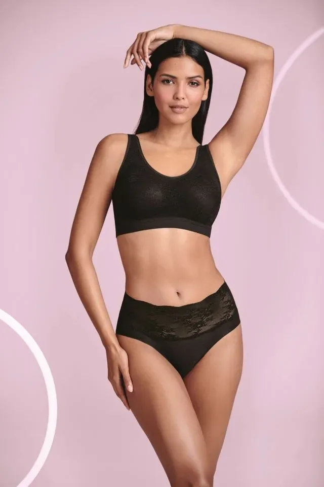 Anita Care comfort Bh: Essencial lace: Zwart, Prothese mogelijk ( ANI.371 )