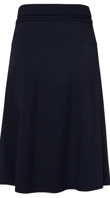 Frank Walder Dames Rok: Donker Blauw, Jersey stof ( WAL.40 )