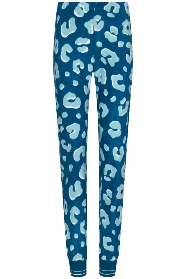 Pastunette Pyjama Dames: Licht blauw geprint, velours ( PAS.44 )
