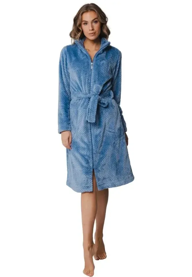 Pastunette Kamerjas Dames: Licht blauw, met rits ( PAS.48 )