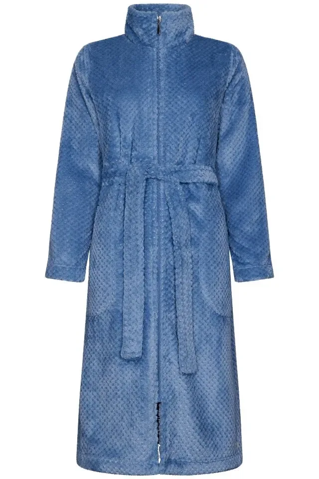 Pastunette Kamerjas Dames: Licht blauw, met rits ( PAS.48 )