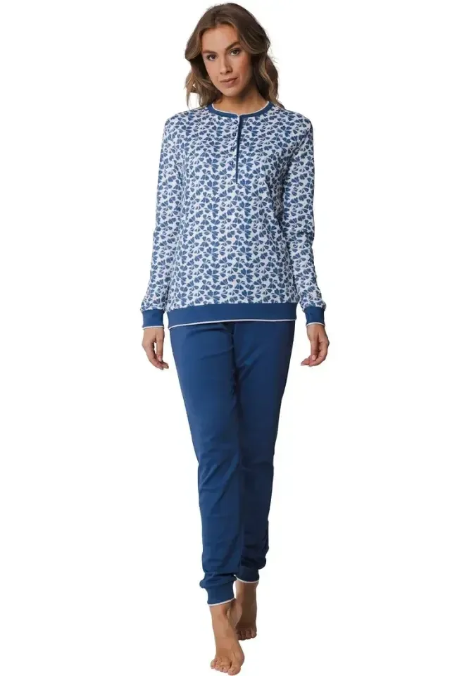 Pastunette pyjama dames: Interlock, blauw ( PAS.51 )