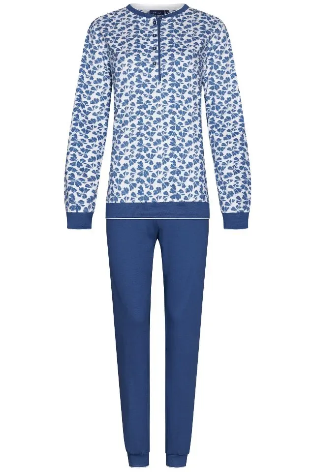 Pastunette pyjama dames: Interlock, blauw ( PAS.51 )